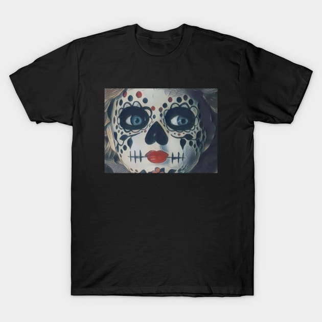 Suspicions Sugar Skull Girl T-Shirt by ReanimatedStore